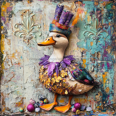 Mardi Gras Sign, Duck Sign, DCO-13062, Sign For Wreath, 10x10
